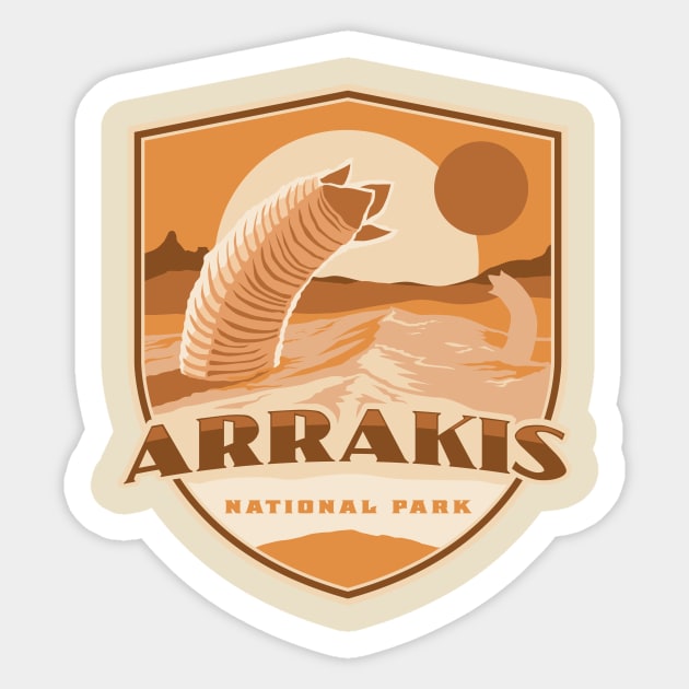 Arrakis National Park Sticker by MindsparkCreative